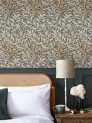 William Morris At Home Charcoal Willow Bough 10M Wallpaper - Image 1 of 4