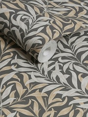 William Morris At Home Charcoal Willow Bough 10M Wallpaper - Image 4 of 4