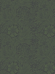 William Morris At Home Green Marigold Fibrous 10M Wallpaper - Image 2 of 4