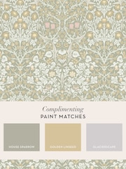 William Morris At Home Sage Blackthorn 10M Wallpaper - Image 4 of 4