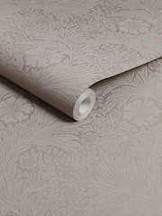 William Morris At Home Neutral Marigold Fibrous 10M Wallpaper - Image 3 of 4
