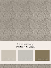 William Morris At Home Neutral Marigold Fibrous 10M Wallpaper - Image 4 of 4