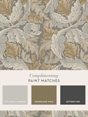William Morris At Home Neutral Acanthus 10M Wallpaper - Image 4 of 4