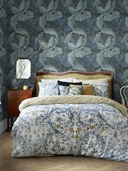 William Morris At Home Blue Acanthus 10M Wallpaper - Image 1 of 4