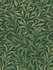 William Morris At Home Deep Green Willow Bough 10M Wallpaper - Image 2 of 4