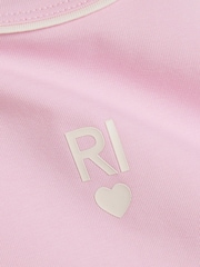 River Island Pink Logo Waistband Tank & Short Set - Image 4 of 4