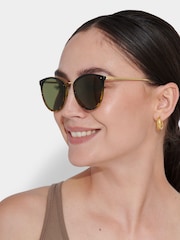 Katie Loxton Black SANTORINI | Gradient Black Tortoiseshell Sunglasses - Image 1 of 5