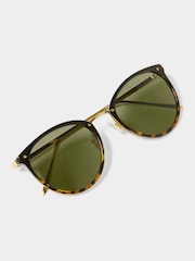 Katie Loxton Black SANTORINI | Gradient Black Tortoiseshell Sunglasses - Image 2 of 5