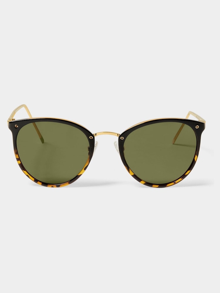 Katie Loxton Black SANTORINI | Gradient Black Tortoiseshell Sunglasses - Image 5 of 5