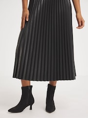 JD Williams Black Kitten Heel Sock Boots In Extra Wide Fit - Image 4 of 5