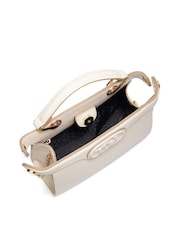 Dune London Cream Daily Medium Winged Grab Bag - Image 4 of 6