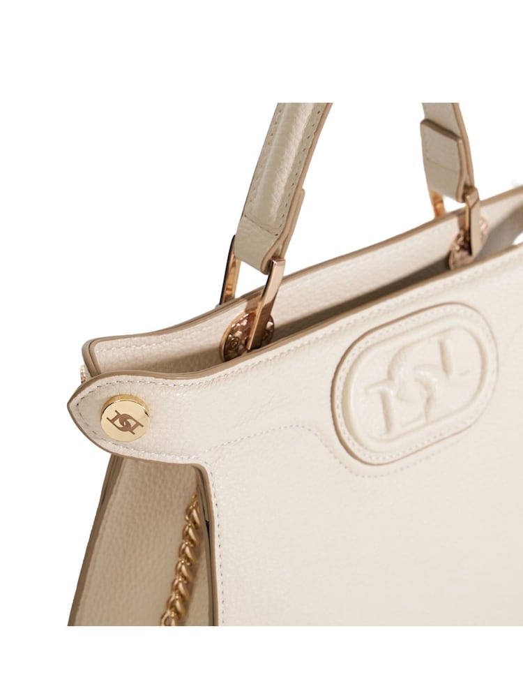 Dune London Cream Daily Medium Winged Grab Bag - Image 6 of 6