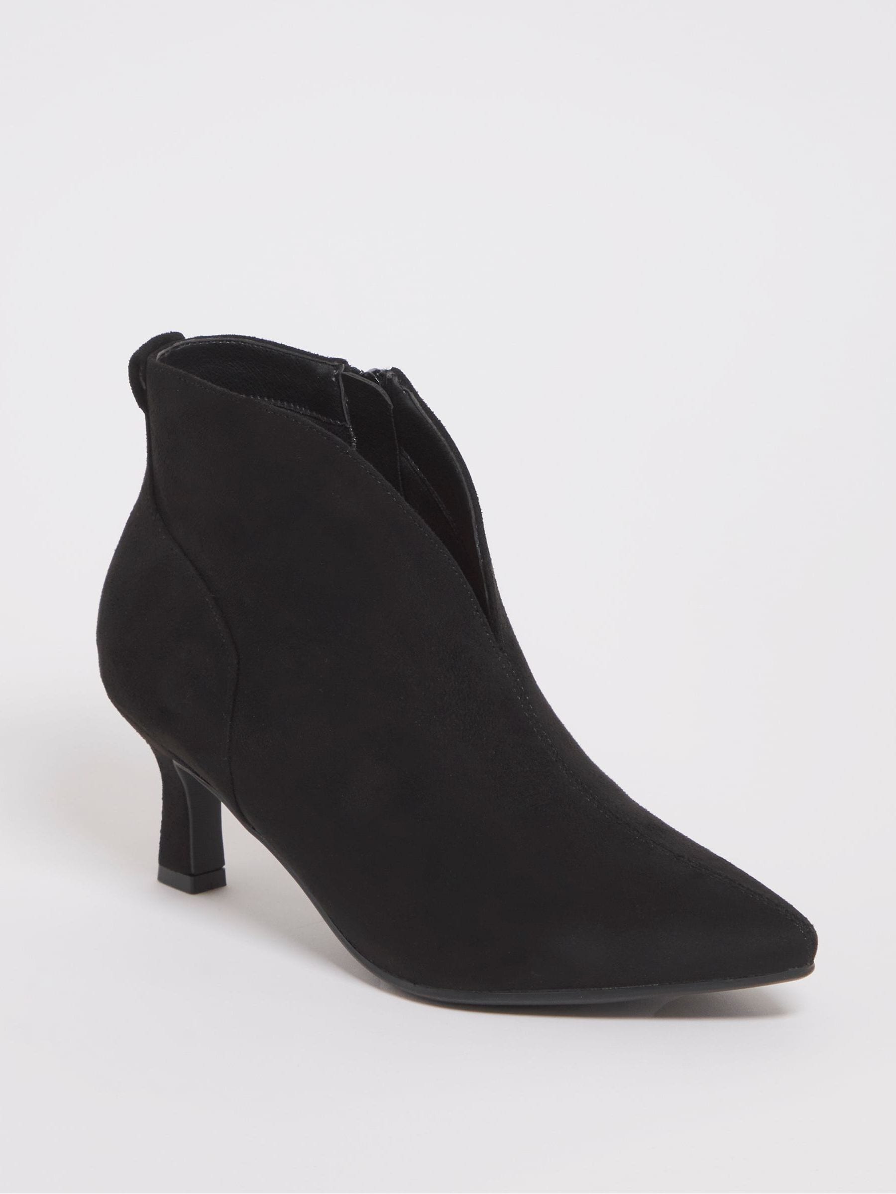 Buy JD Williams Black Kitten Heel Shoe Boots In Extra Wide Fit from the Next UK online shop