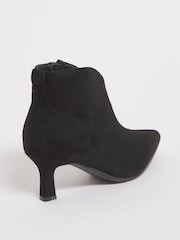 JD Williams Black Kitten Heel Shoe Boots In Extra Wide Fit - Image 2 of 3