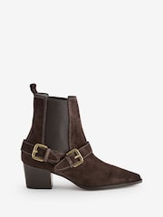 Коричневый - Dune London Ботинки Panino Double Buckle Western - Image 2 of 6
