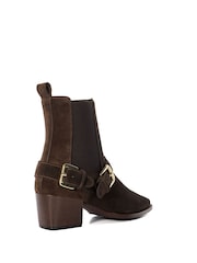 Коричневый - Dune London Ботинки Panino Double Buckle Western - Image 4 of 6