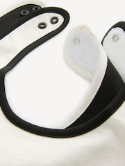 Balmain Kids Logo White Baby Bibs Set 2 Pack - Image 5 of 6