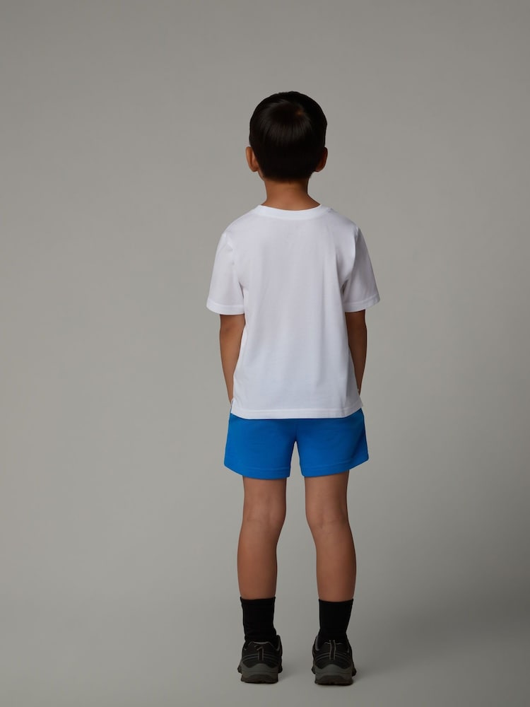 The North Face White Kids Summer Top And Shorts Set - Image 2 of 2