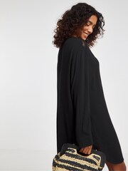 JD Williams Black Ladder Trim Beach Shirt - Image 3 of 4