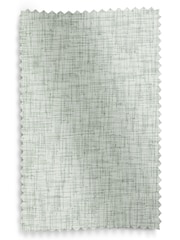 Sage Green Linen Look Slot Top Voile Unlined Sheer Panel Curtain - Image 5 of 5