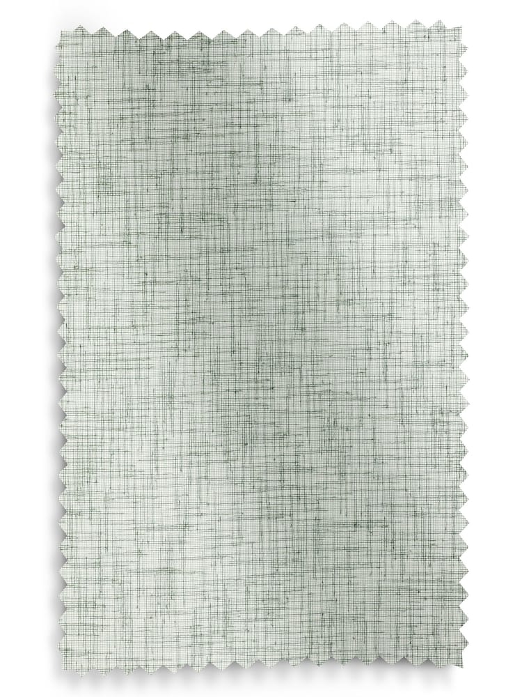 Sage Green Linen Look Slot Top Voile Unlined Sheer Panel Curtain - Image 5 of 5