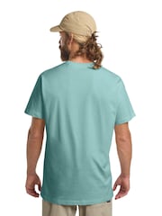 Jack Wolfskin Mens Green Essential 100% Cotton T-Shirt - Image 2 of 5