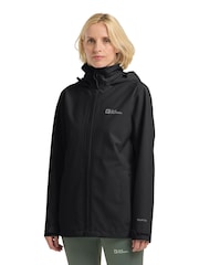Jack Wolfskin Womens Trailtime 2L Waterproof Black Jacket - Image 1 of 8