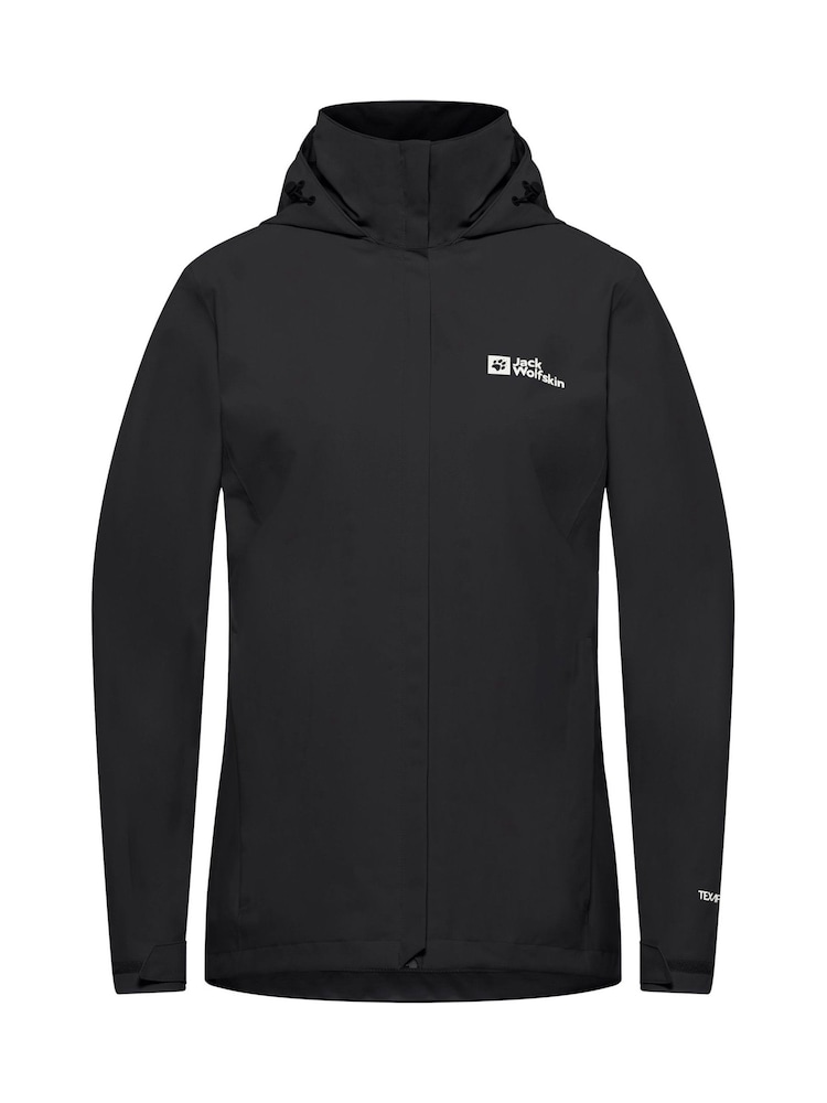 Jack Wolfskin Womens Trailtime 2L Waterproof Black Jacket - Image 7 of 8