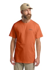 Jack Wolfskin Mens Orange Essential 100%  Cotton T-Shirt - Image 1 of 5