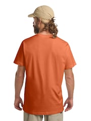 Jack Wolfskin Mens Orange Essential 100%  Cotton T-Shirt - Image 2 of 5