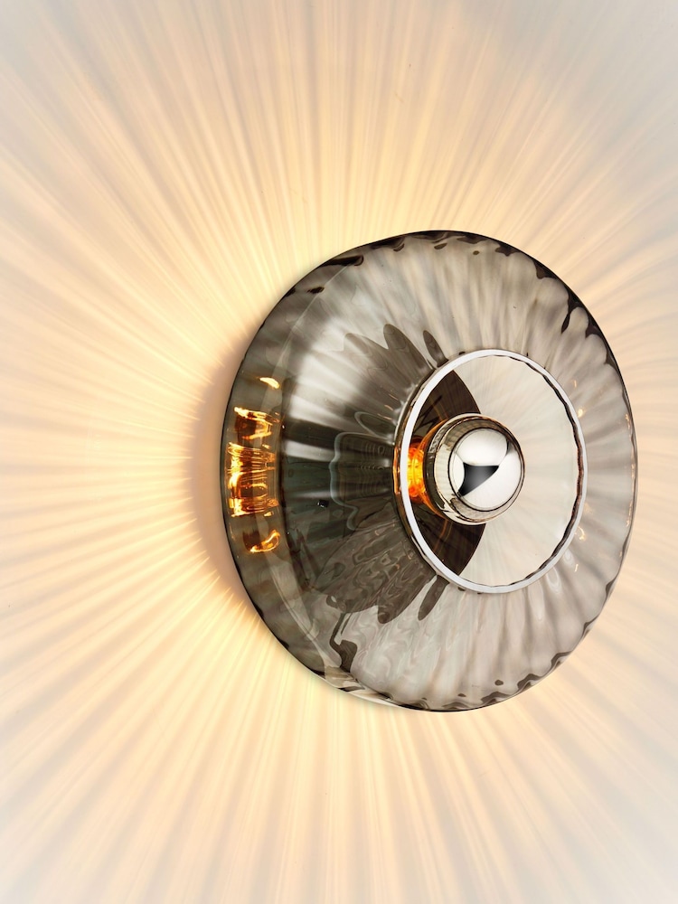Design by Us Smoke New Wave Optic Wall Light - Image 2 of 4