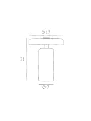 Design by Us Silver and Rose Trip Portable Table Lamp - Image 6 of 6