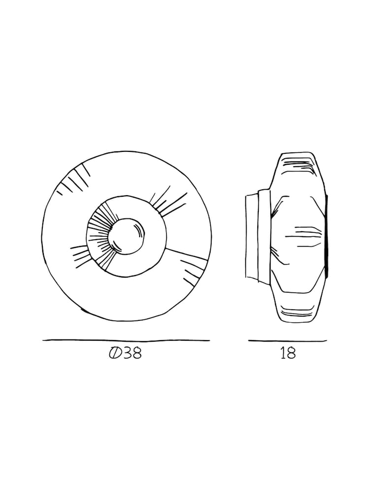 Design by Us Clear New Wave Optic Wall Light - Image 3 of 3