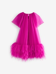 Pink Mesh Party Dress (3-16yrs) - Image 5 of 7