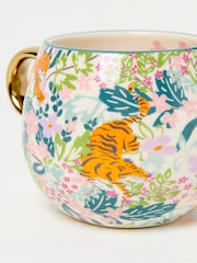 FatFace Multi Colour Tiger Floral Mug - Image 2 of 2
