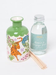 Green Multi Tiger Print Ceramic Diffuser - Image 1 of 2
