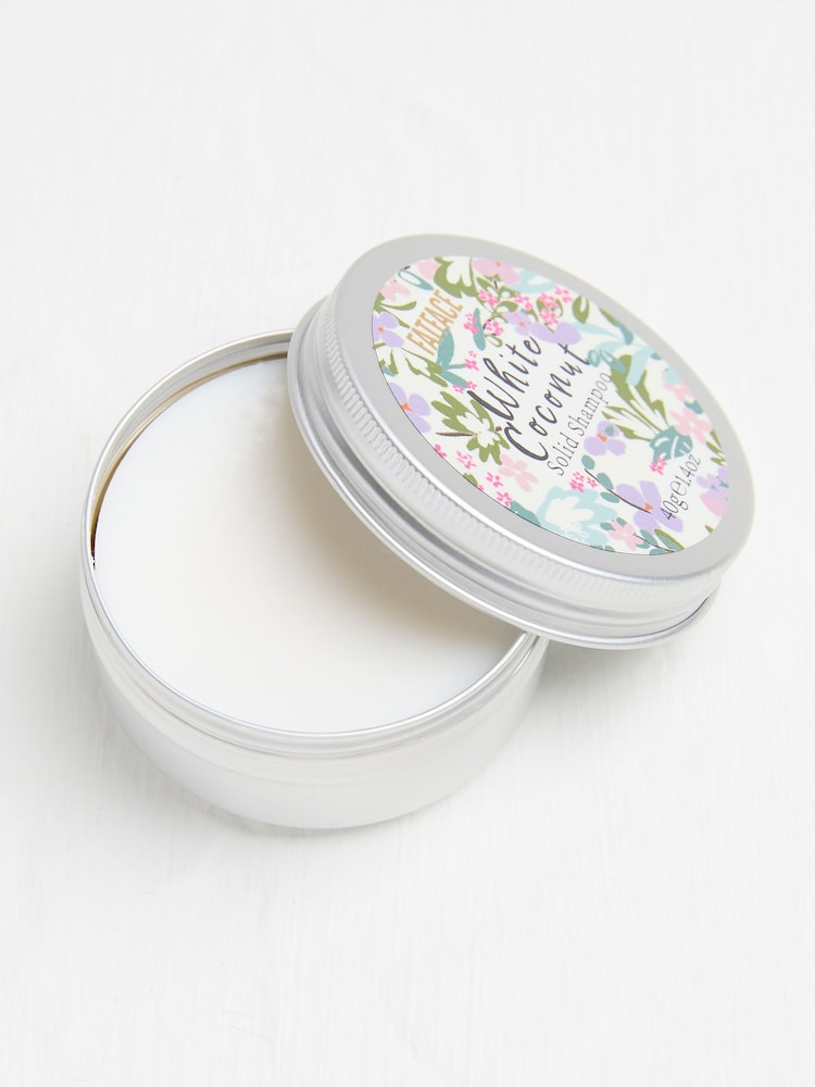 White Coconut Orange & Neroli Solid Shampoo in a Tin - Image 2 of 2