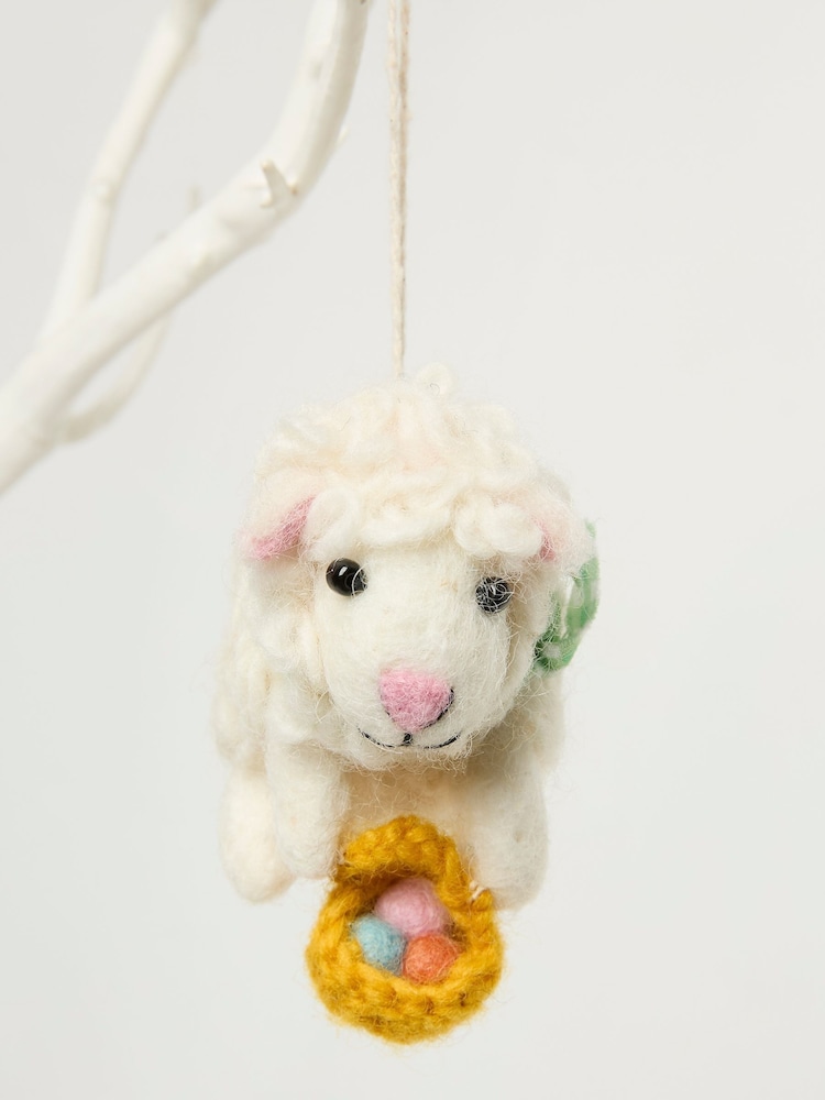 White Lamb Decoration - Image 1 of 2