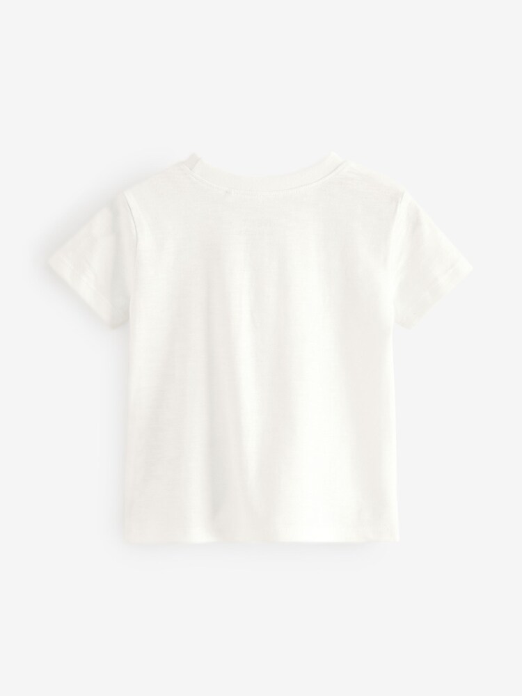 White Ladybird Character 100% Cotton Short Sleeve T-Shirt (3mths-7yrs) - Image 2 of 3