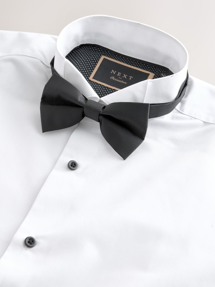 Белый - Обычный крой - Double Cuff Regular Fit Shirt And Bow Tie Pack - Изображение 8 из 8 Белый - Обычный крой - Double Cuff Regular Fit Shirt And Bow Tie Pack - Изображение 8 из 8