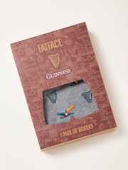 FatFace Grey Guinness Boxers in a Gift Box - Image 1 of 3