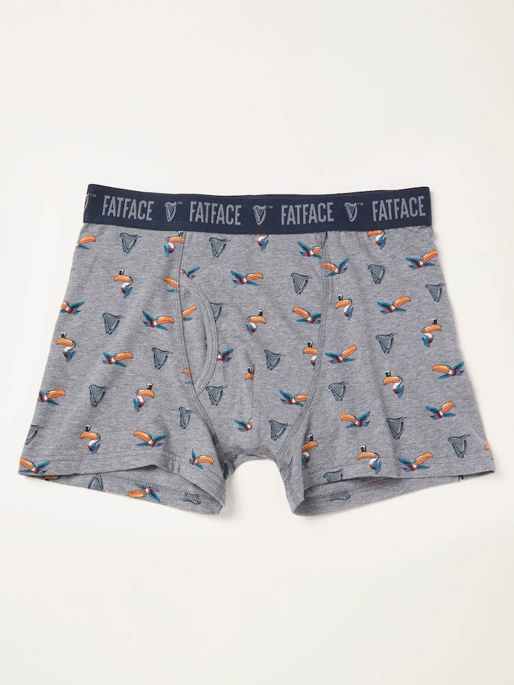 FatFace Grey Guinness Boxers in a Gift Box - Image 2 of 3