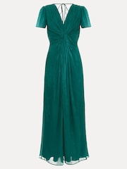 Phase Eight Green Abbey Green Satin Maxi Dress - Image 6 of 6