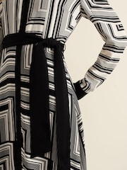 Phase Eight Black Pia Striped Midaxi Dress - Image 5 of 6