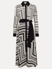 Phase Eight Black Pia Striped Midaxi Dress - Image 6 of 6