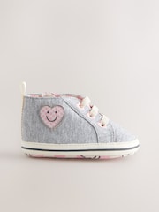 Grey Heart Character High Top Trainers (0-18mths) - Image 2 of 5