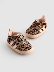 Animal Print Touch Fasten Baby Trainers (0-24mths) - Image 1 of 5