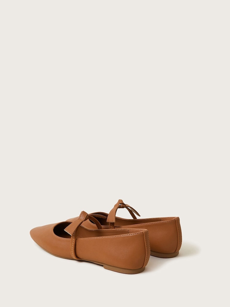 Monsoon Brown Betty Ballet Flats - Image 3 of 3
