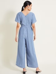 Monsoon Blue Jael Embroidered Jumpsuit - Image 4 of 5
