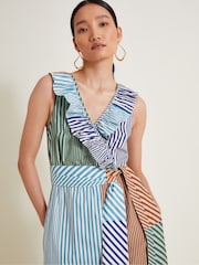 Monsoon Carrie 100% Cotton Stripe Dress - Изображение 3 из 6